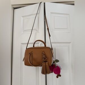 Tory Burch Thea Mini Leather Satchel Crossbody